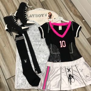Halloween Costume Size SM Playboy Touchdown tease.